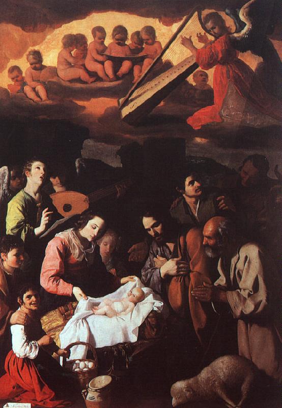 Francisco de Zurbaran The Adoration of the Shepherds_a France oil painting art